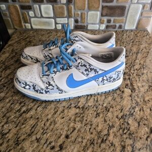 Nike Dunk Low Rare 2006 Blue Camo Size 7Y/Womens 8.5